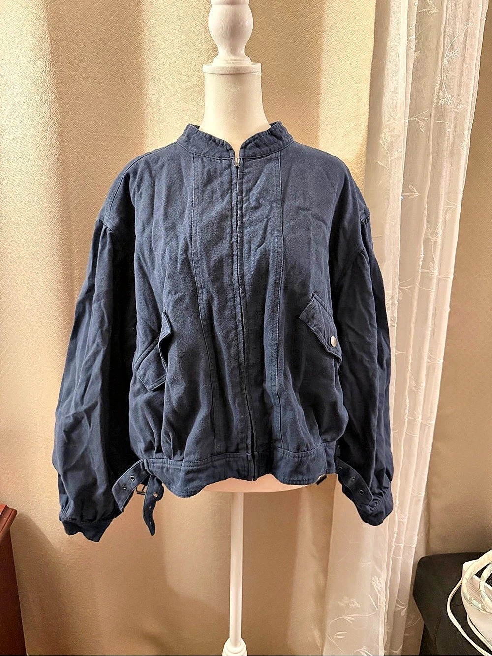 Saints & Heart Utility Jacket in Blue